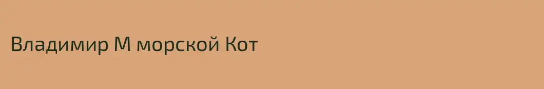 Владимир М морской Кот